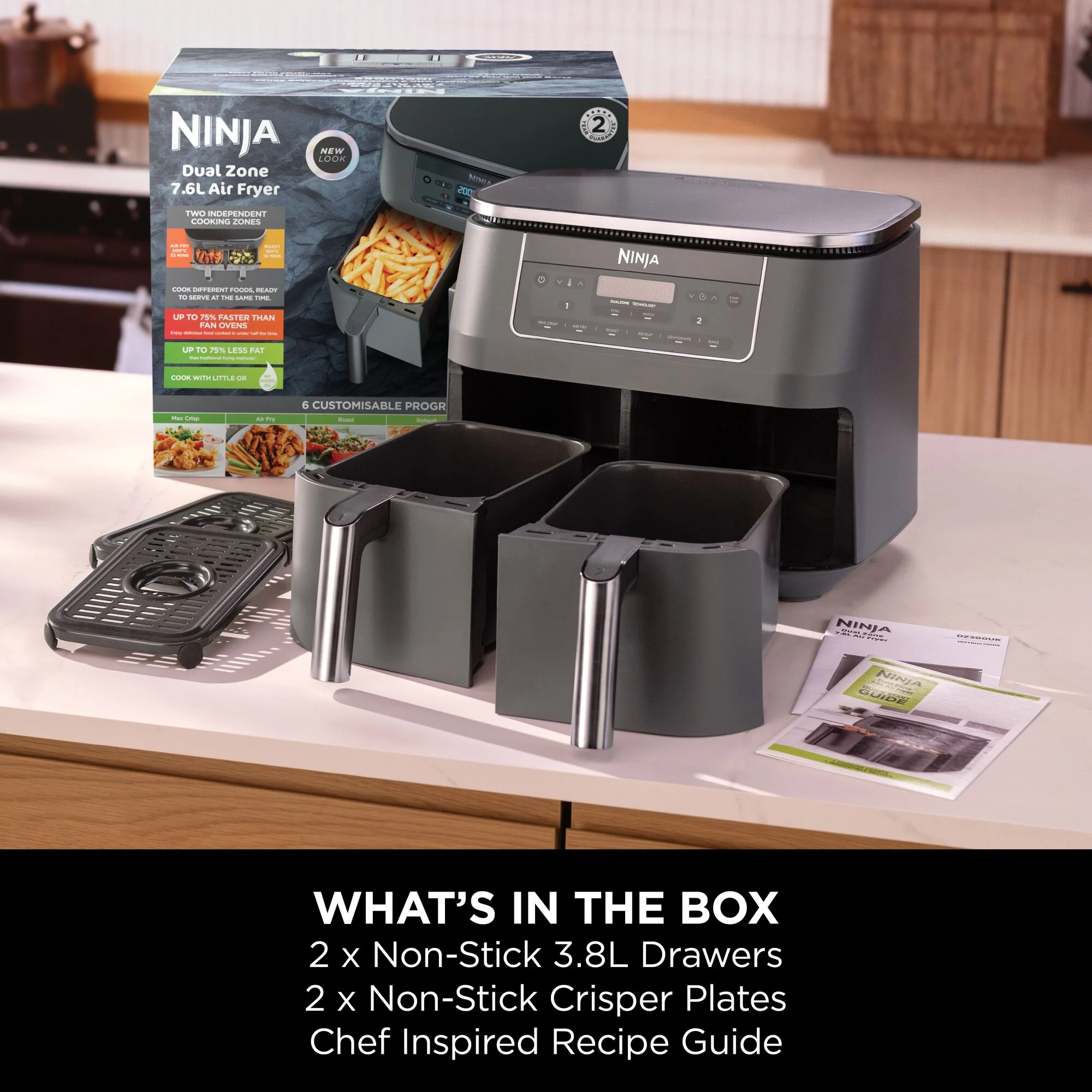 Ninja 6-in-1 Dual Zone Air Fryer 7.6L DZ300UK - Image 10