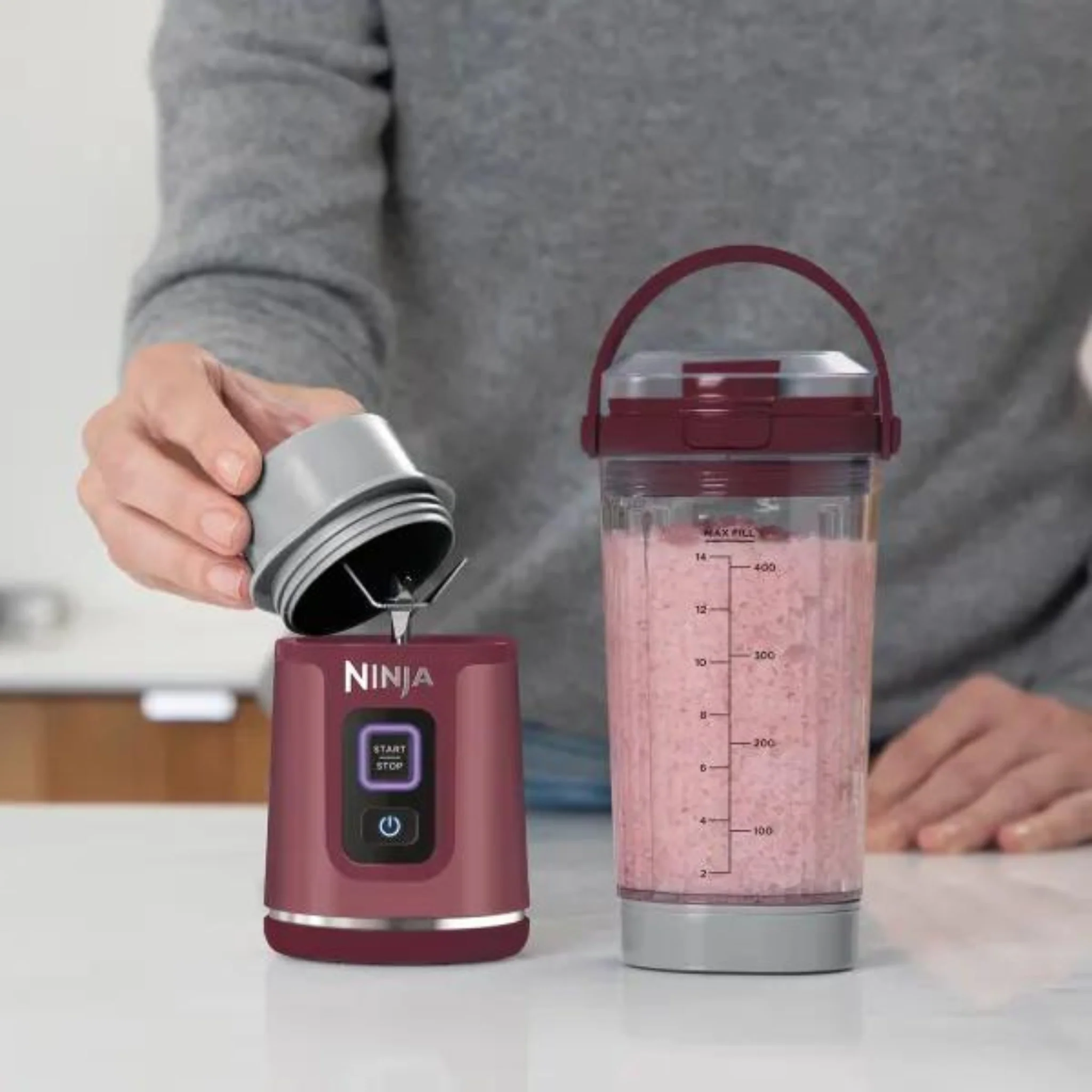Ninja Blast Cordless Portable Blender – Cranberry BC151UKCR - Image 5