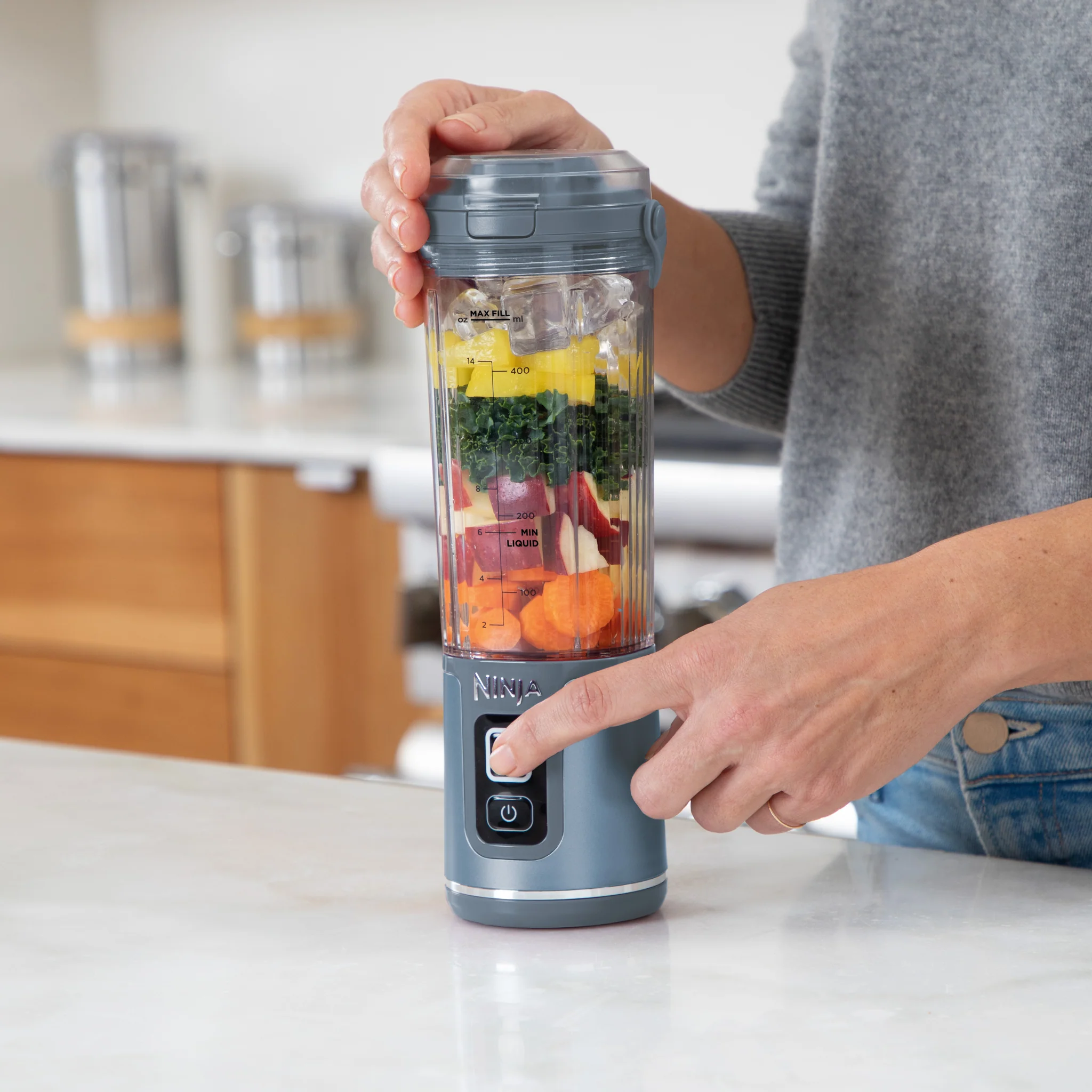 Ninja Blast Cordless Portable Blender – Denim Blue BC151UKNV - Image 7