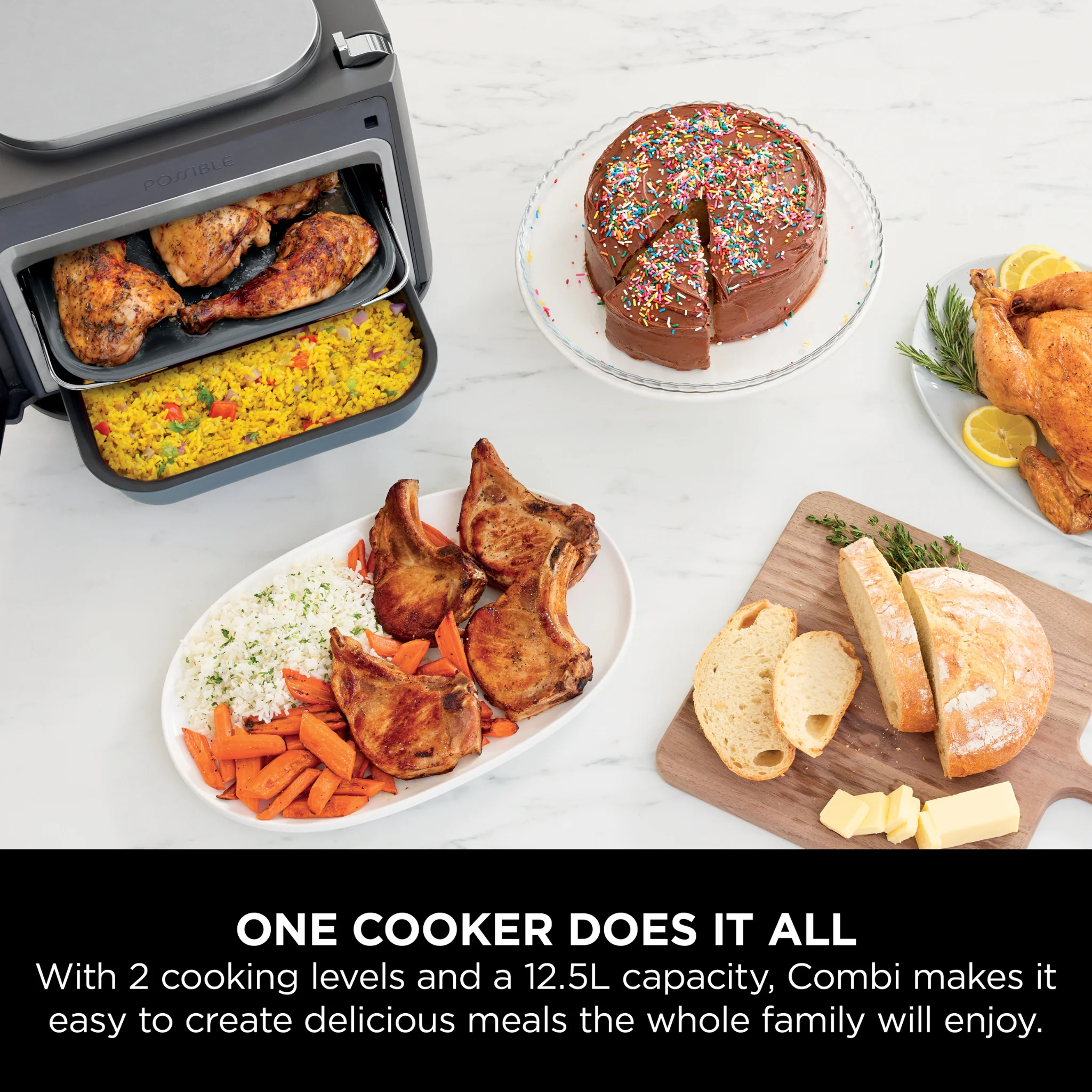 Ninja Combi 12-in-1 Multi-Cooker, Oven & Air Fryer SFP700UK - Image 4