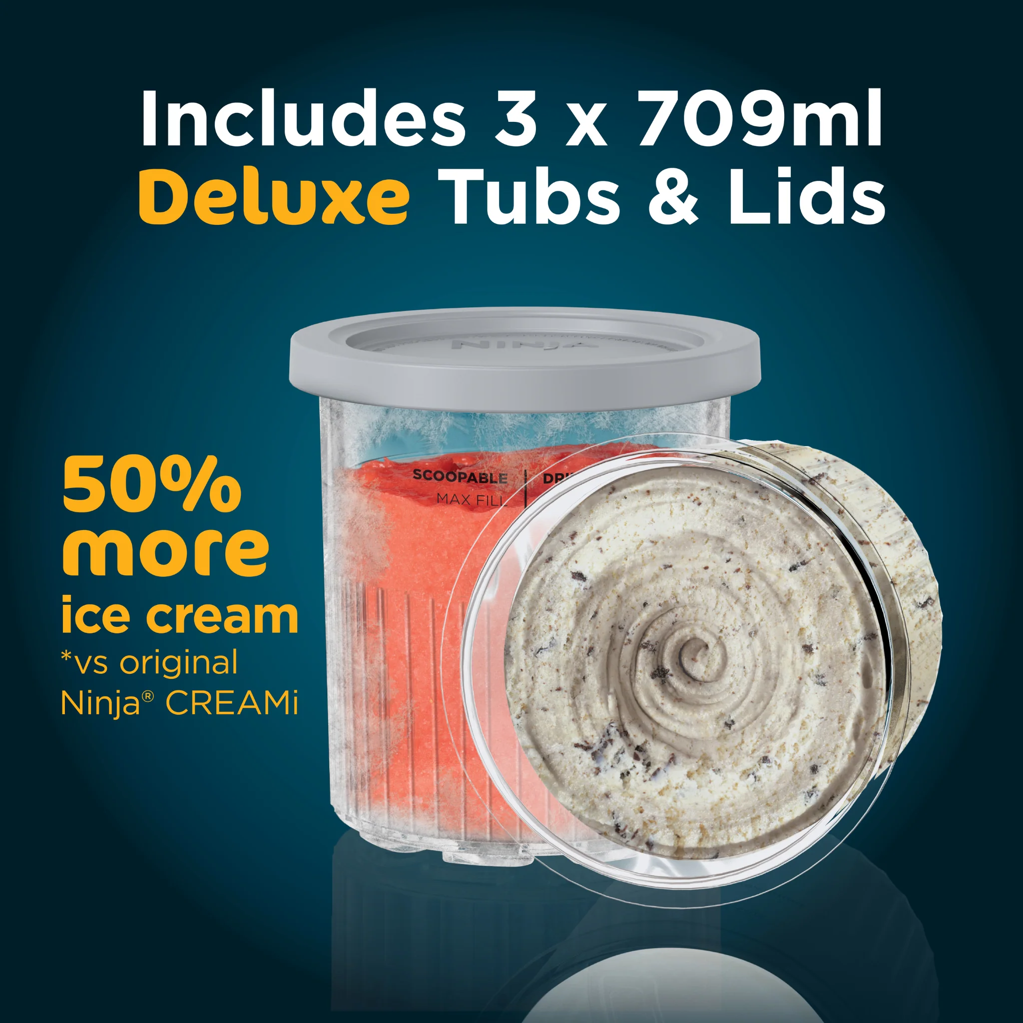 Ninja CREAMi Deluxe 10-in-1 Ice Cream and Frozen Drink Maker NC501UK - Image 4