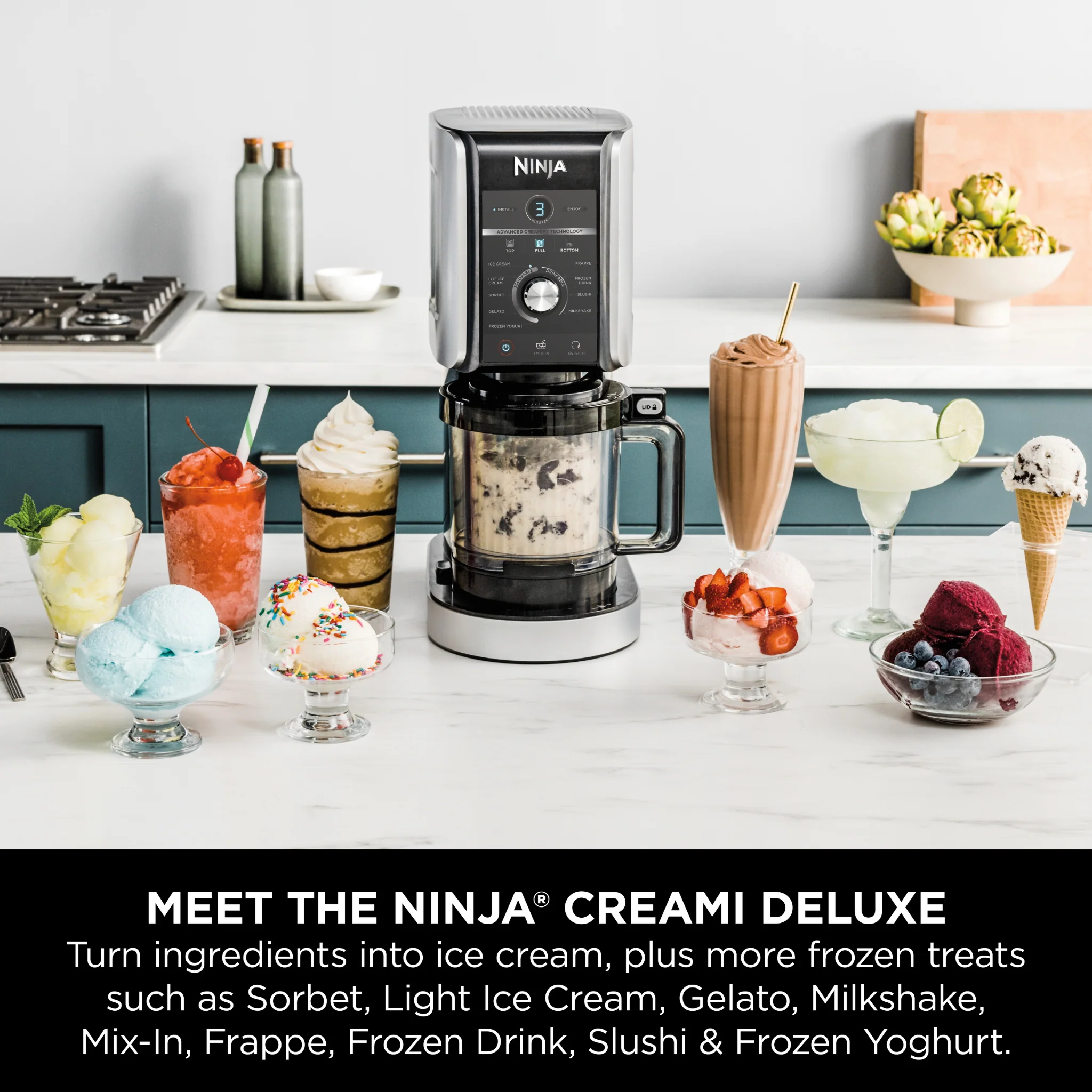 Ninja CREAMi Deluxe 10-in-1 Ice Cream and Frozen Drink Maker NC501UK - Image 5