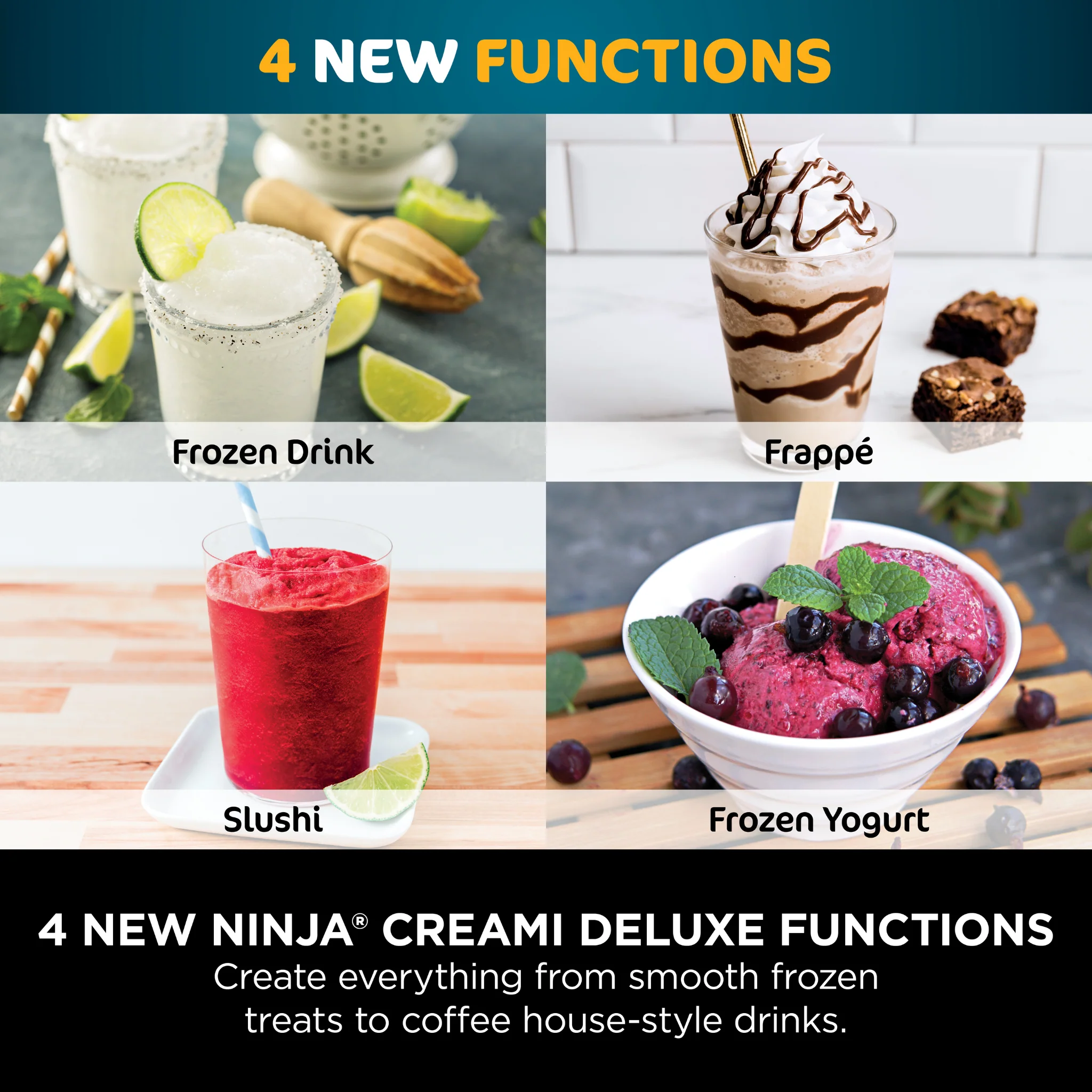 Ninja CREAMi Deluxe 10-in-1 Ice Cream and Frozen Drink Maker NC501UK - Image 6