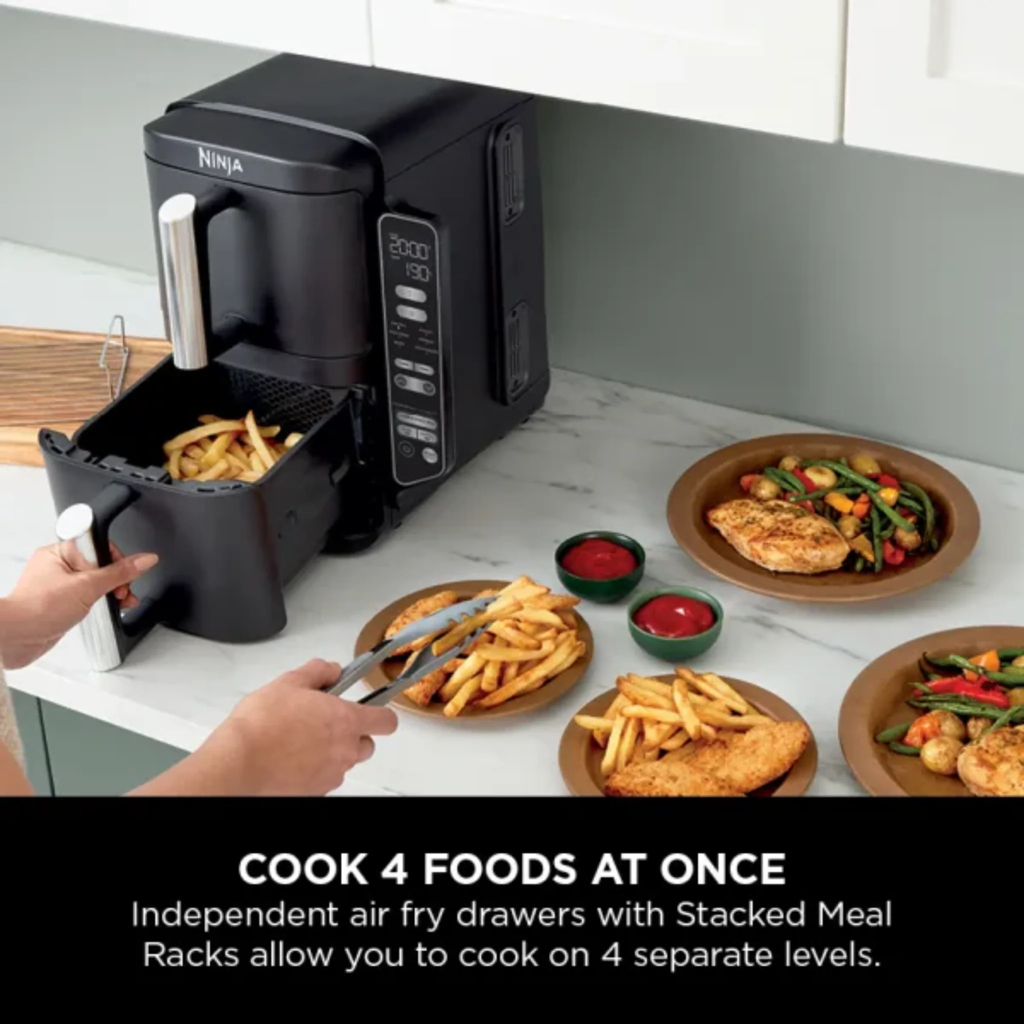 Ninja Double Stack 2-Drawer Air Fryer 7.6L – SL300UK - Image 7