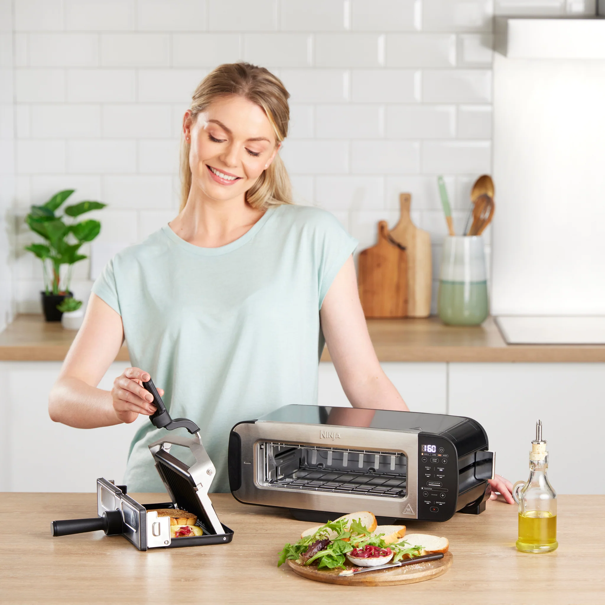 Ninja Foodi 3-in-1 Toaster, Grill & Panini Press [Black] ST200UK - Image 7