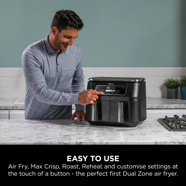 Ninja Foodi 4-in-1 Dual Zone Air Fryer 7.6L AF200UK - Image 8