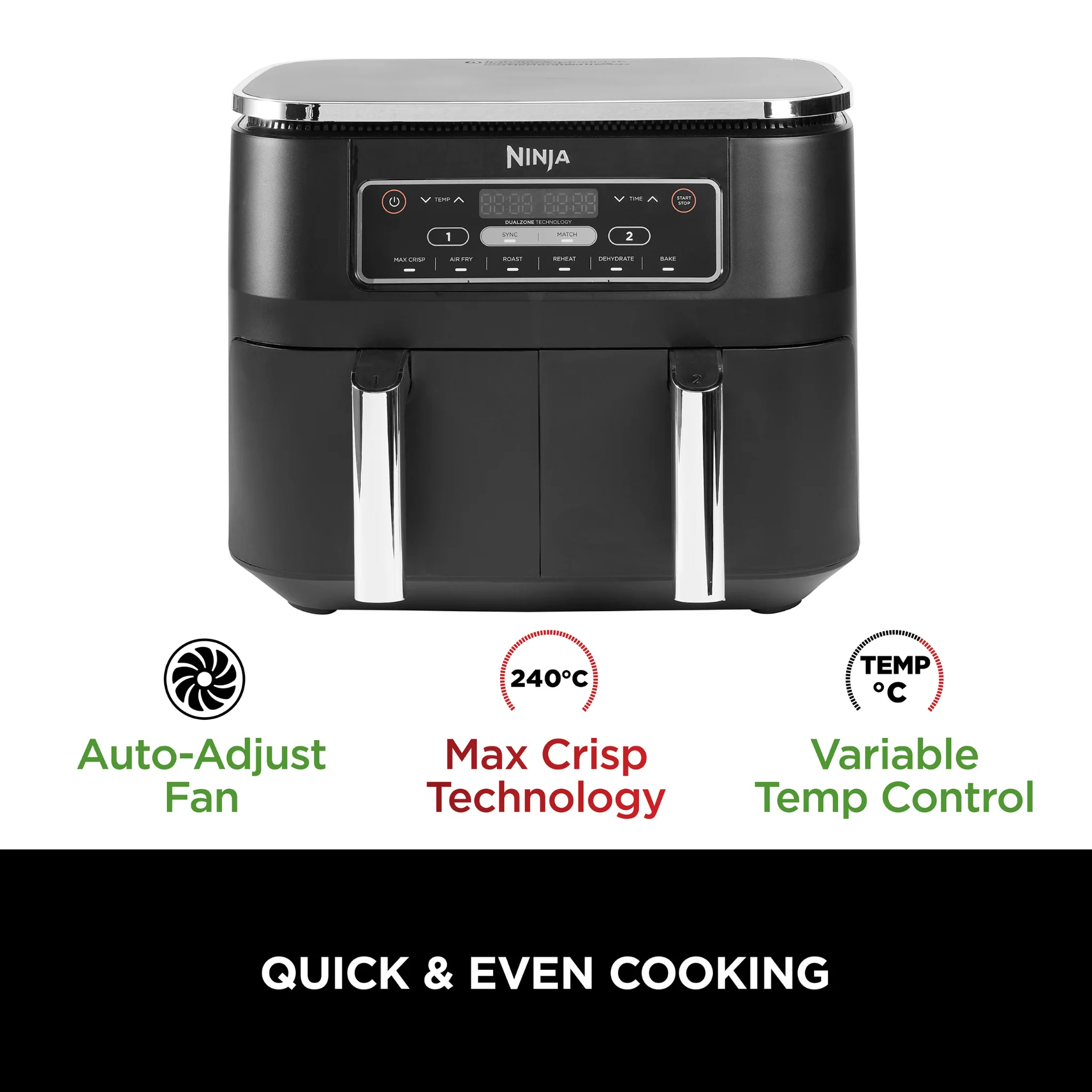 Ninja Foodi Dual Zone Air Fryer- AF300UK - Image 10
