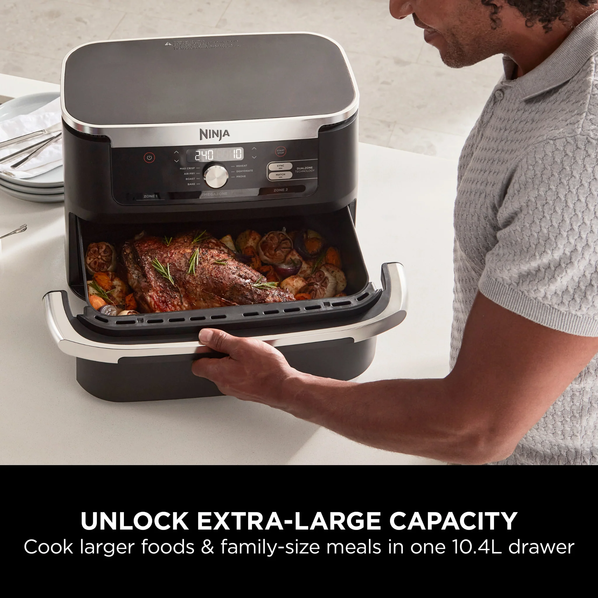 Ninja Foodi FlexDrawer Dual Air Fryer 10.4L AF500UK - Image 12