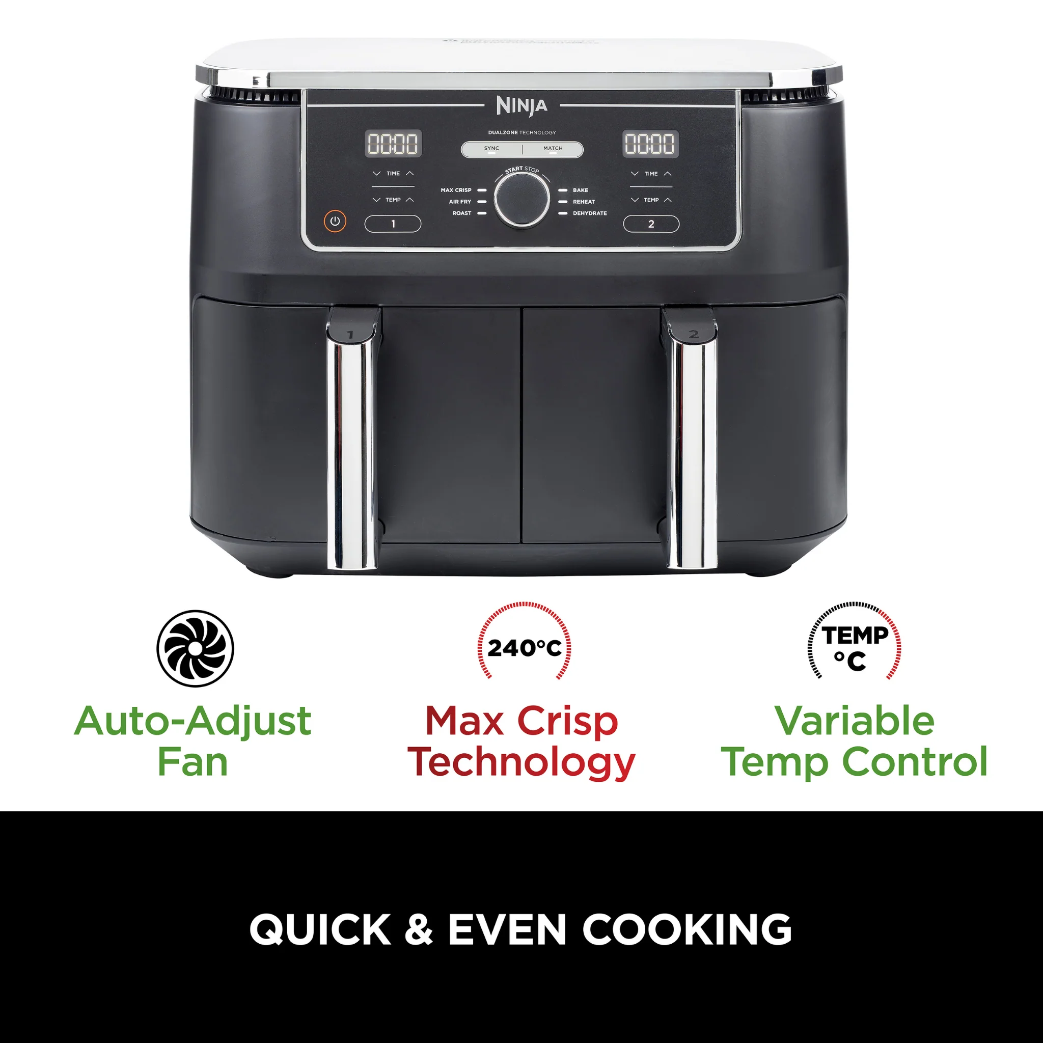 Ninja Foodi MAX Dual Zone Air Fryer AF400UK - Image 9