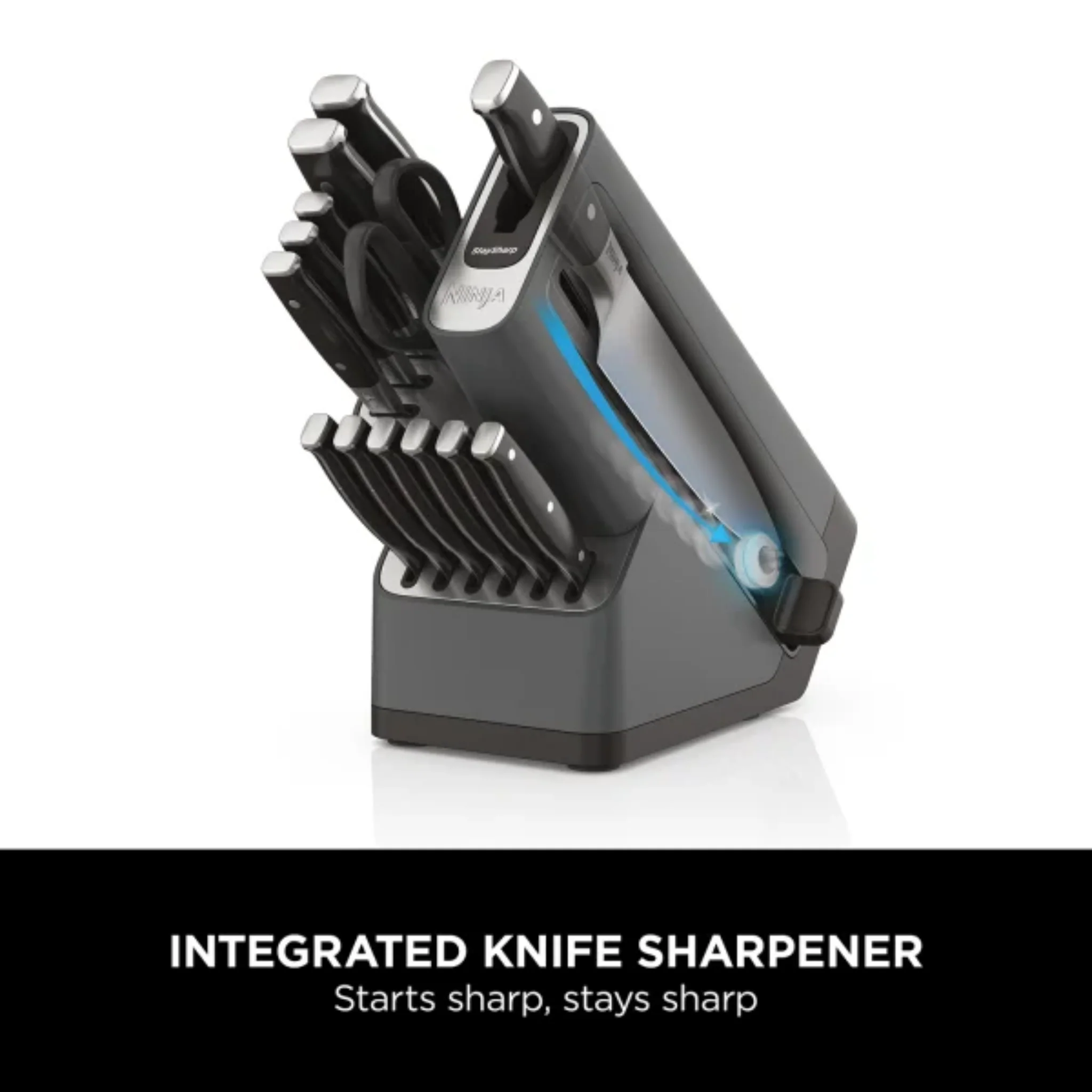 Ninja Foodi StaySharp Knife Block with Integrated Sharpener – Deluxe 14-Piece Set K32014EUUK - Image 7