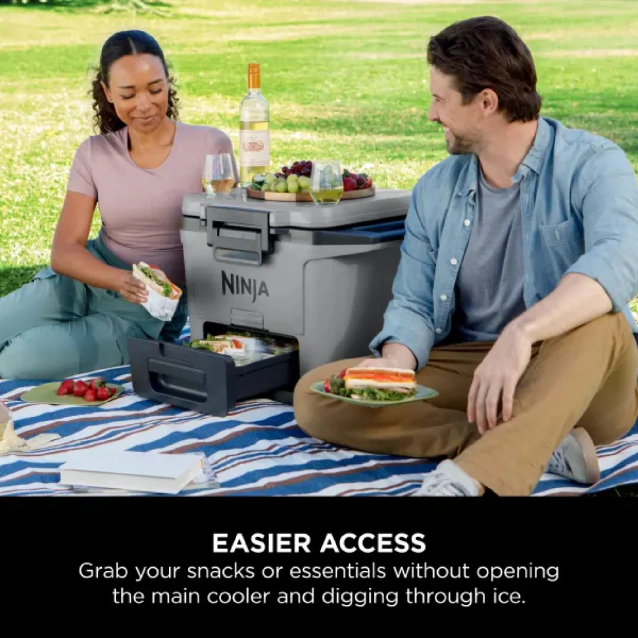 Ninja FrostVault 30QT/28L Hard Cooler - Slate Grey FB131UKGY - Image 5