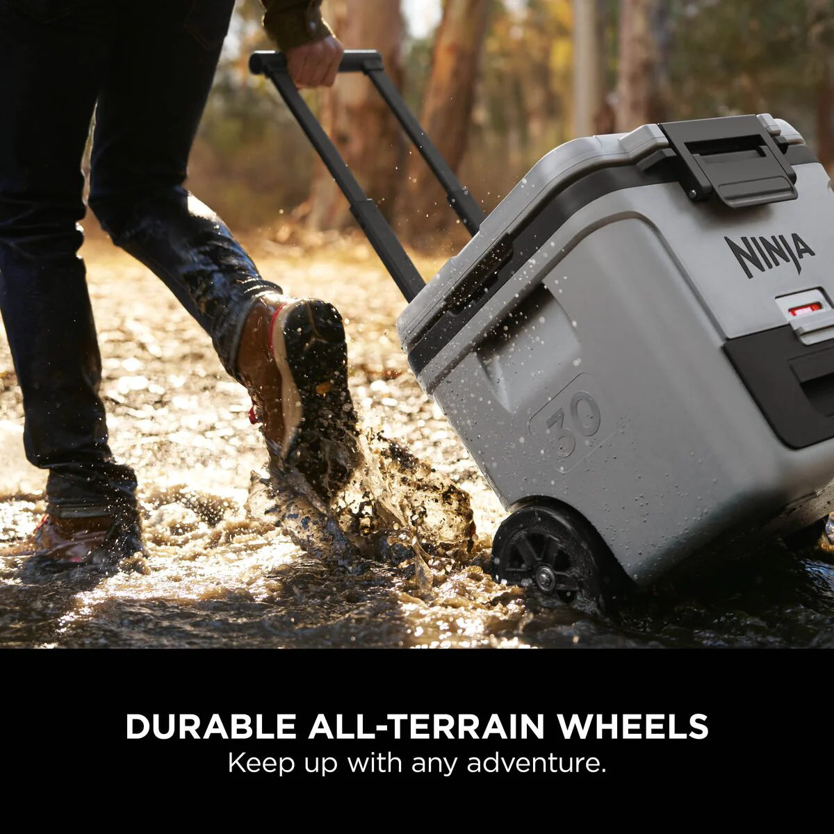 Ninja FrostVault 30QT/28L Wheeled Cooler with Dry Zone, Slate Grey FB230UKGY - Image 3
