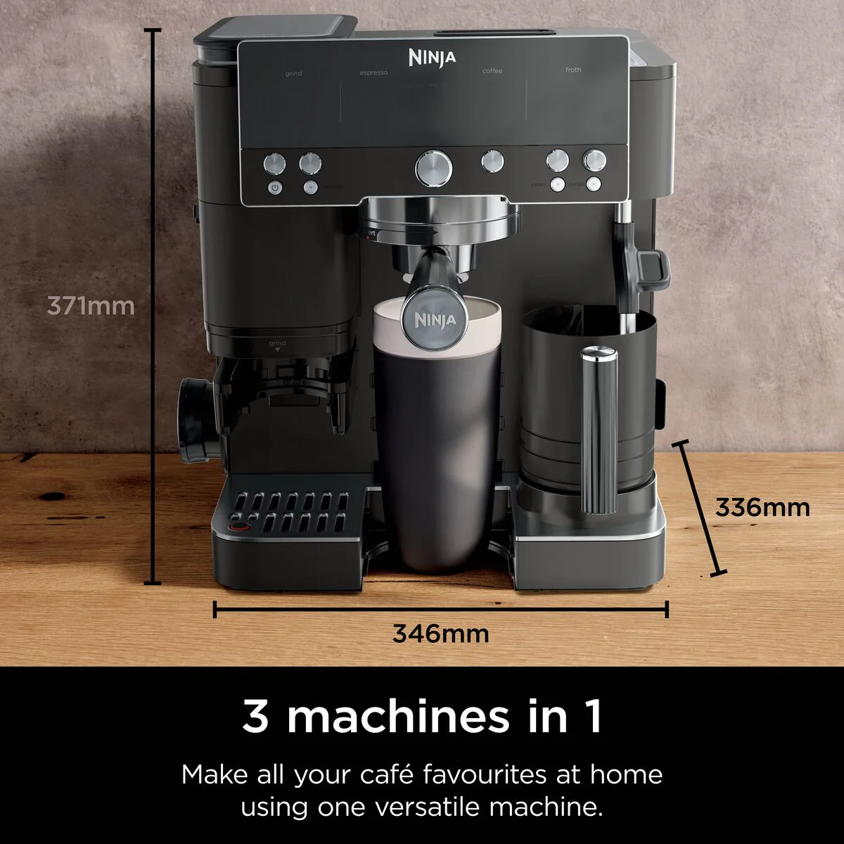 Ninja Luxe Café Premier Espresso Machine - Black ES601UKBK - Image 2