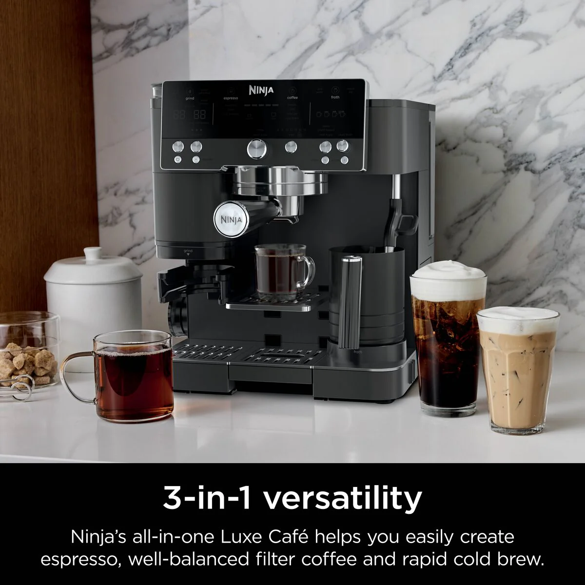 Ninja Luxe Café Premier Espresso Machine - Black ES601UKBK - Image 7