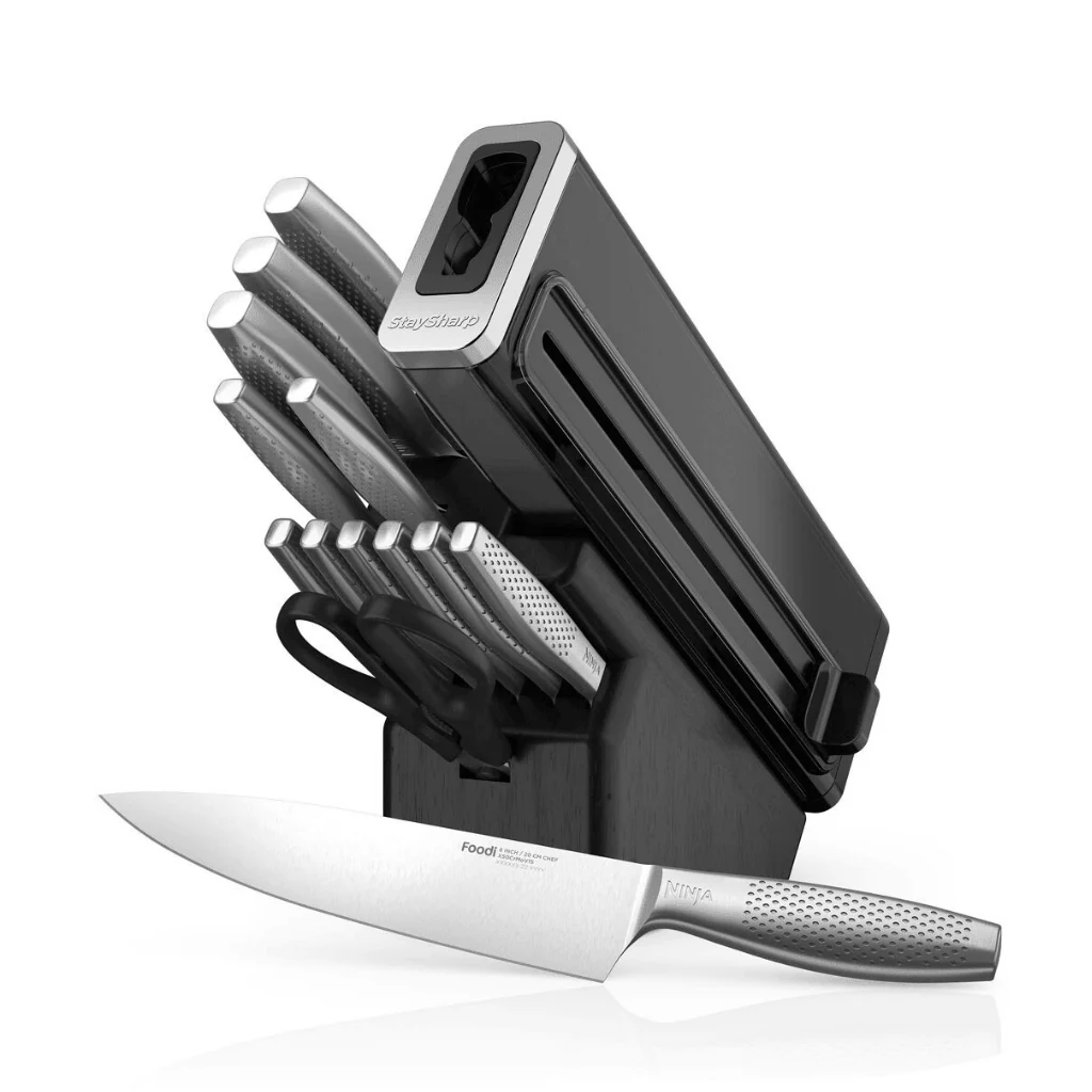Ninja StaySharp 14-Piece Stainless Knife Set, Wood Block & Built-In Sharpener K62014EUUK - Image 8