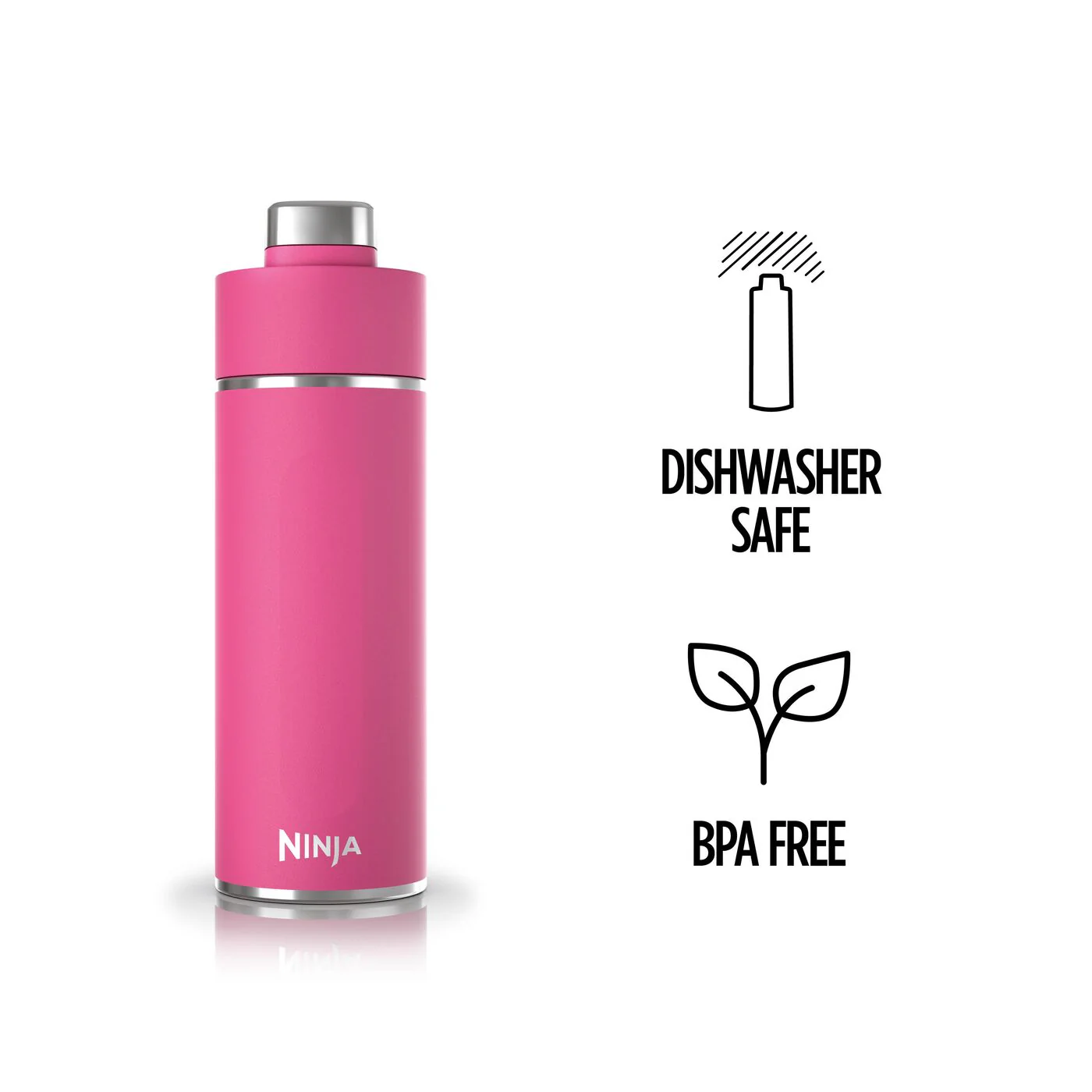 Ninja Thirsti 530 ml Travel Bottle – Hot Pink DW1801EUUKBP - Image 6
