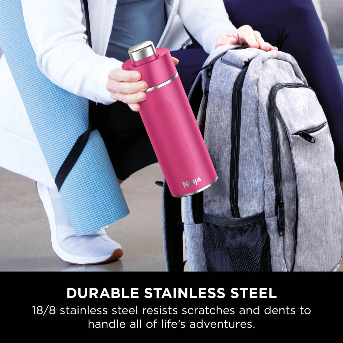 Ninja Thirsti 530 ml Travel Bottle – Hot Pink DW1801EUUKBP - Image 9
