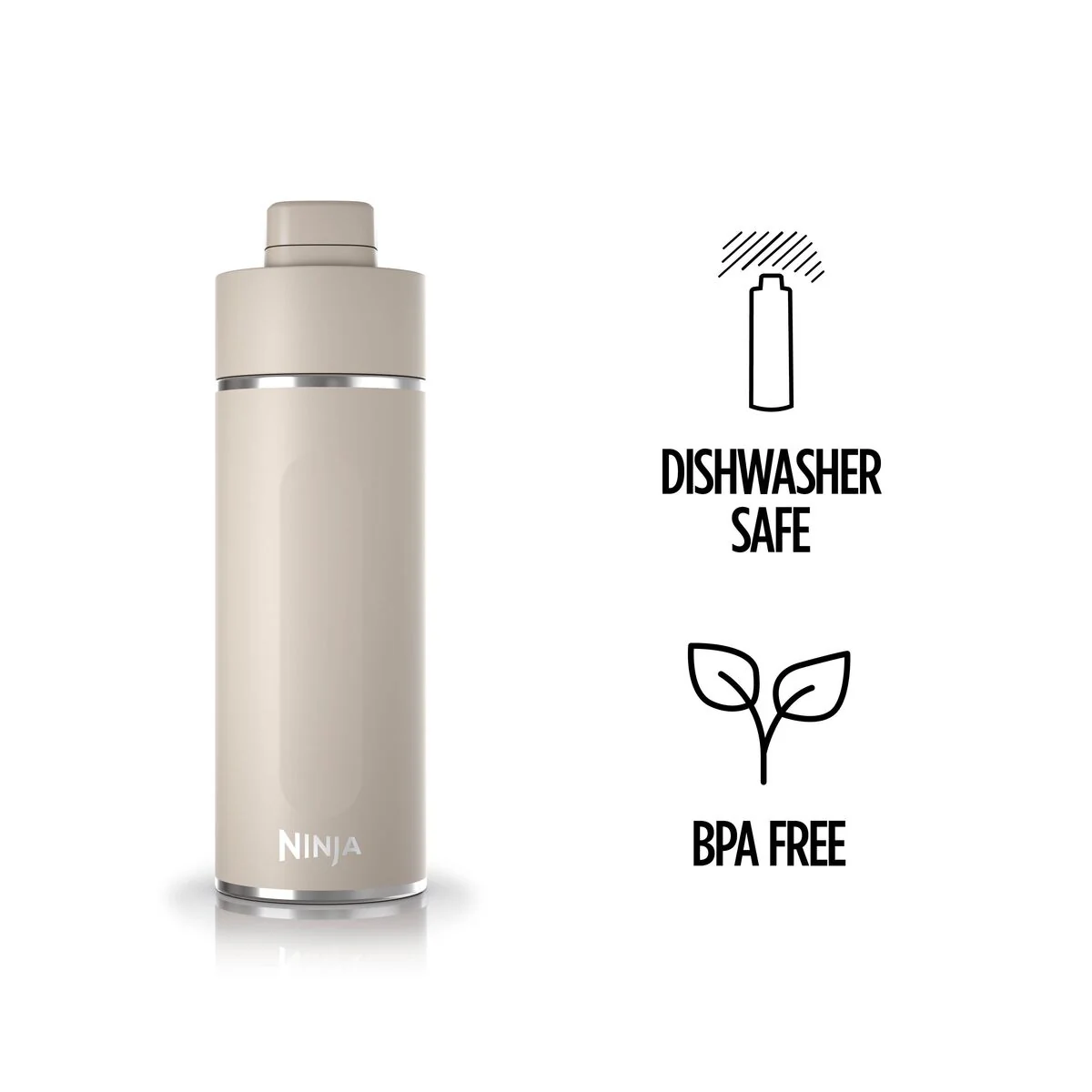 Ninja Thirsti 530 ml Travel Bottle – Sandstone DW1801EUUKST - Image 6