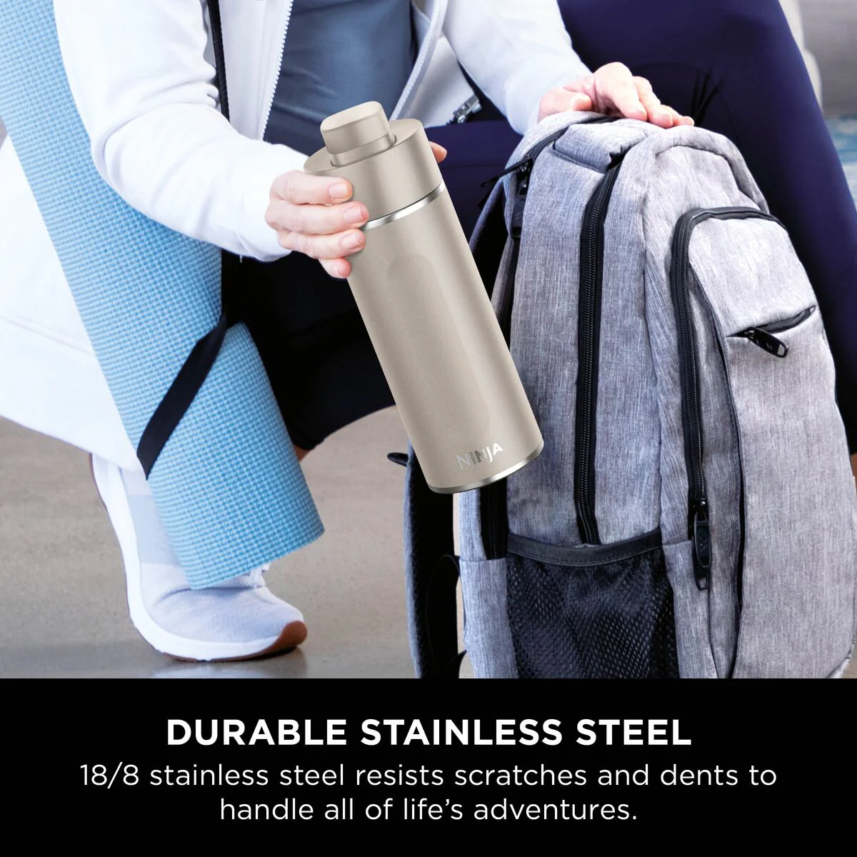 Ninja Thirsti 530 ml Travel Bottle – Sandstone DW1801EUUKST - Image 9
