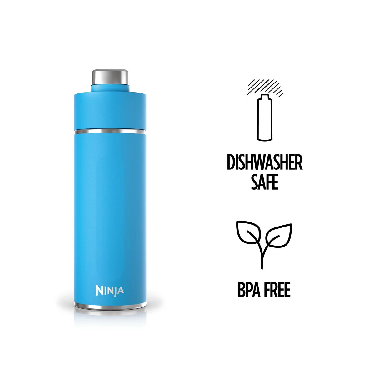 Ninja Thirsti 530 ml Travel Bottle – Tropical Blue DW1801EUUKSB - Image 6
