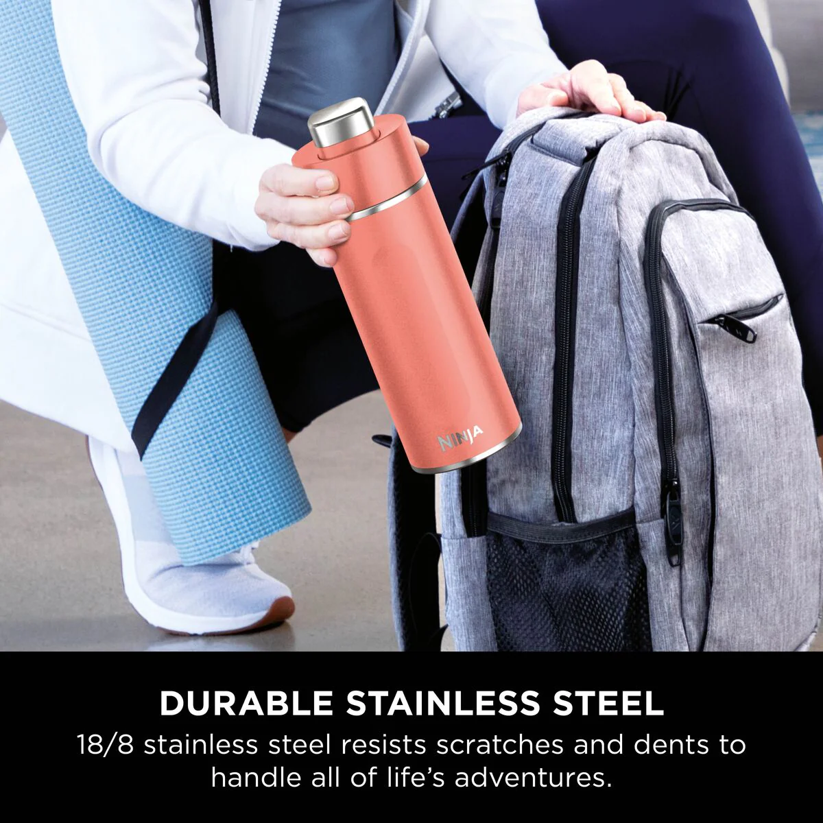 Ninja Thirsti 700 ml Travel Bottle – Coral DW2401EUUKPE - Image 9