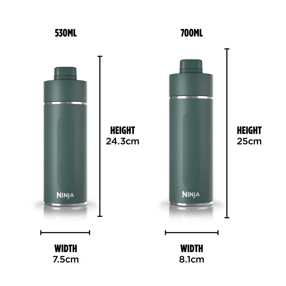 Ninja Thirsti 700 ml Travel Bottle – Evergreen DW2401EUUKEM - Image 5