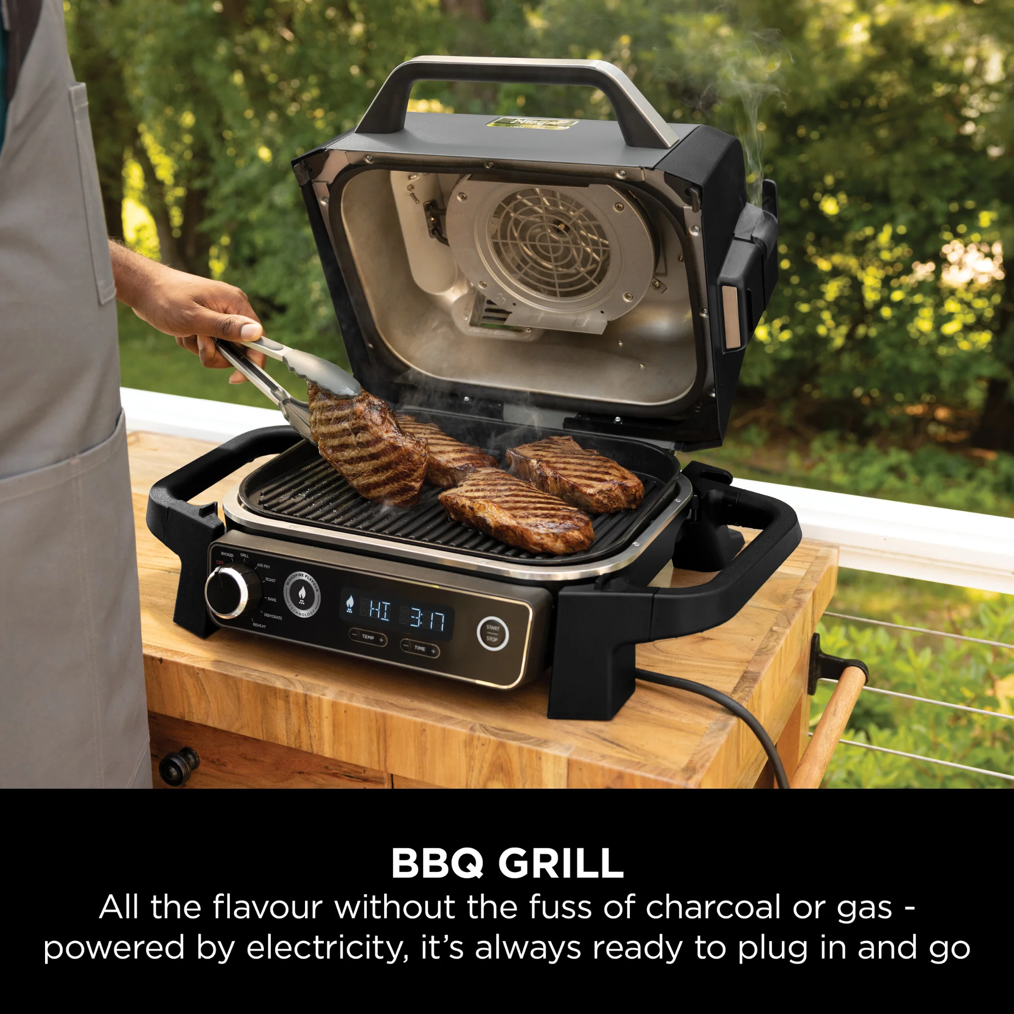 Ninja Woodfire Electric BBQ Grill & Smoker OG701UK – Free BBQ Cover - Image 7