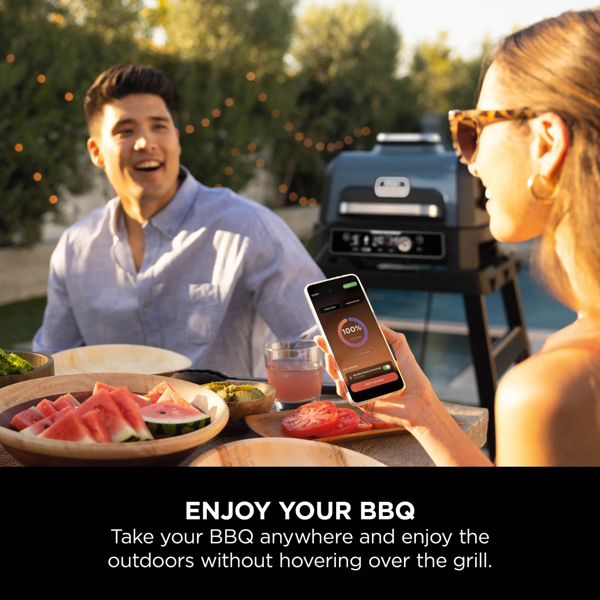 Ninja Woodfire Pro Connect XL Electric BBQ Grill & Smoker OG901UK – Free BBQ Cover - Image 3