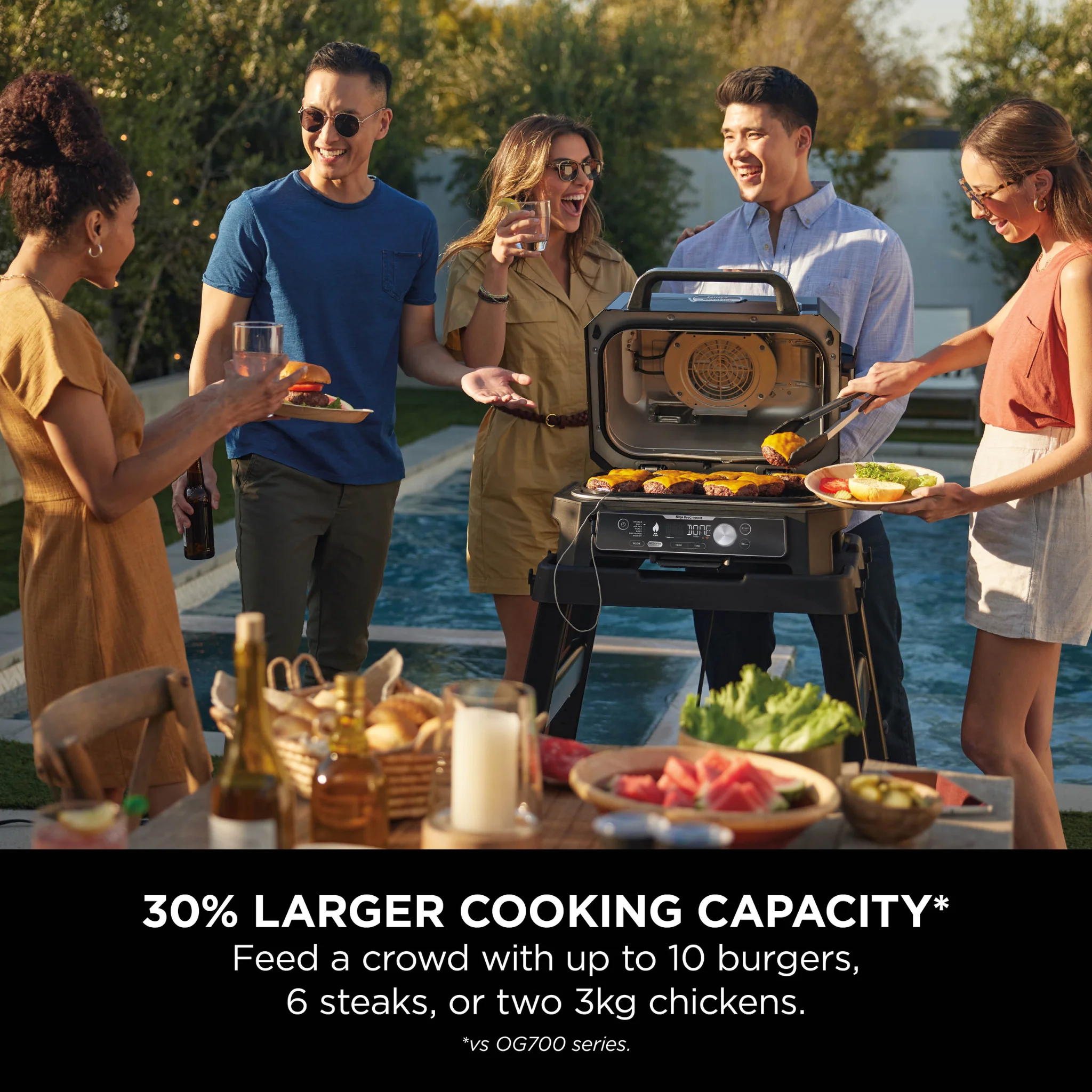 Ninja Woodfire Pro Connect XL Electric BBQ Grill & Smoker OG901UK – Free BBQ Cover - Image 4