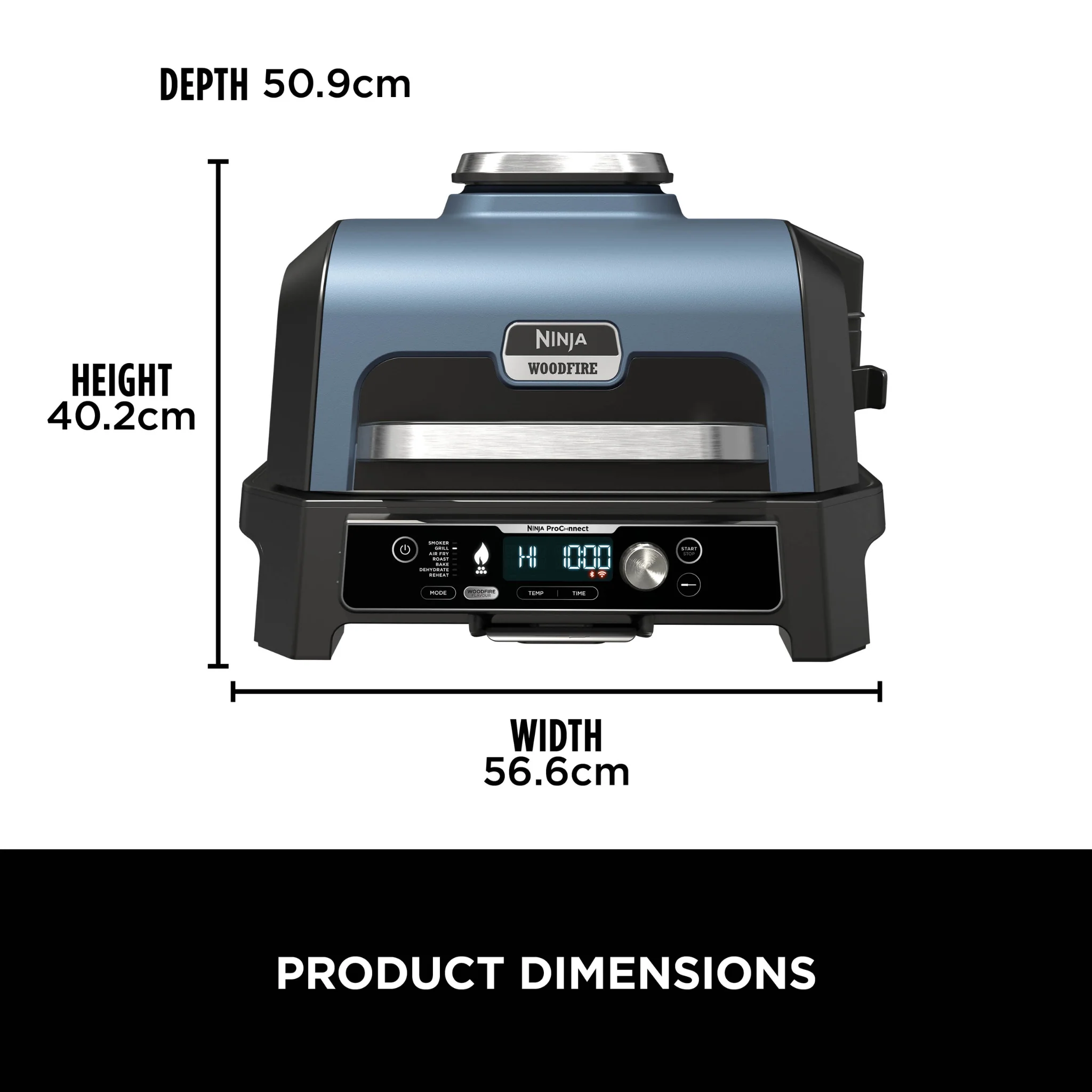 Ninja Woodfire Pro Connect XL Electric BBQ Grill & Smoker OG901UK – Free BBQ Cover - Image 5