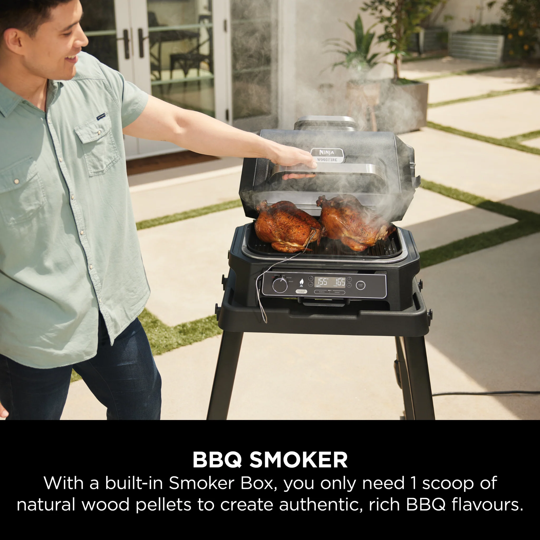 Ninja Woodfire Pro XL Electric BBQ Grill & Smoker OG850UK – Free BBQ Cover - Image 6