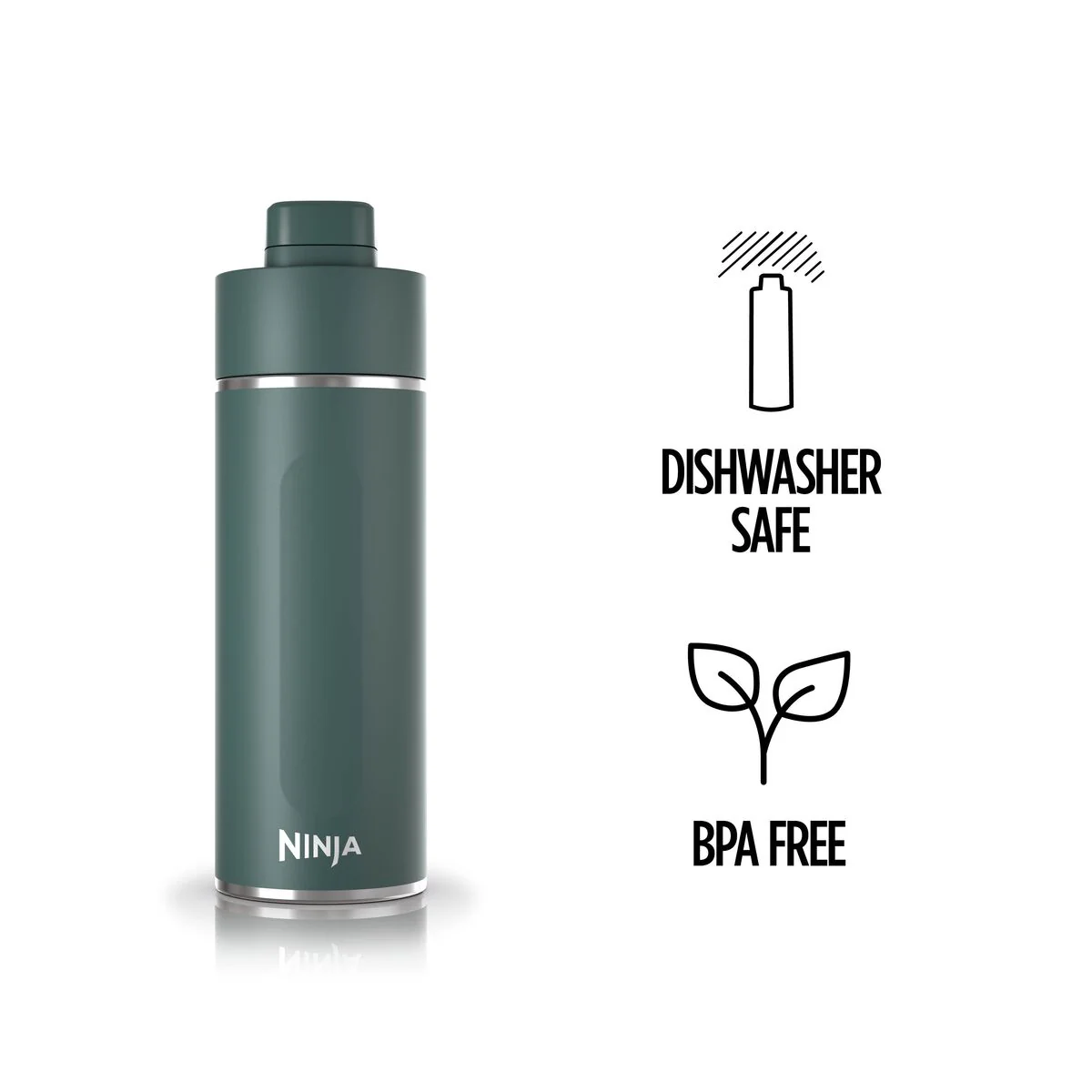 Ninja Thirsti 530 ml Travel Bottle – Evergreen DW1801EUUKEM - Image 6